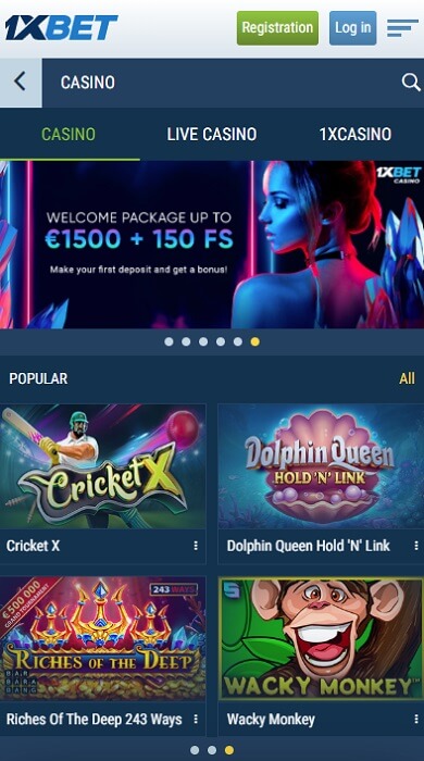 1xBet App Mobile Casino