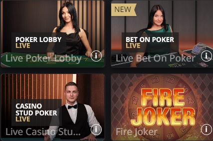 Betfair Casino Poker